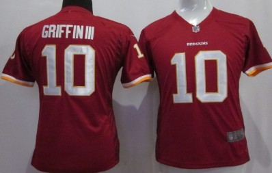 Nike Womens Team Nike Jerseys Washington Redskins 10 Robert Griffin III Red